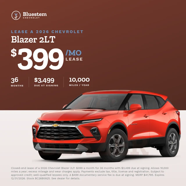 The shared lease design for Bluestem Chevrolet
